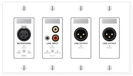 Rane RAD14 XLR Mic In & Mono RCA/3.5 MM Line In 2 XLR Line Out - Ivory