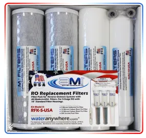 Replacement Filter Kit for Home RO Systems (All Made-in-USA Filters)