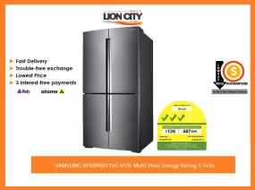 SAMSUNG RF60N9011SG 610L Multi Door Energy Rating 3 Ticks (Pre-Order)