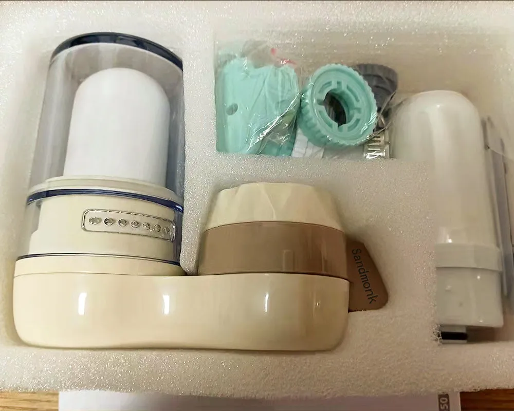 Sandmonk Water Dispenser Filter, Filtration System Reduces Lead Chlorine and Bad Taste (2 Filters Included)