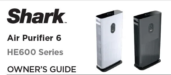 Shark Air Purifier User Manual Model-HE602