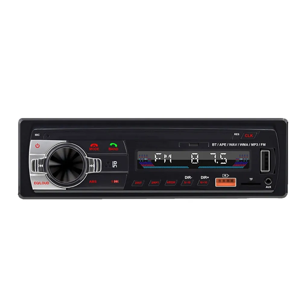 Single Din Car Mp3 Player Stereo Receiver Bluetooth-compatible