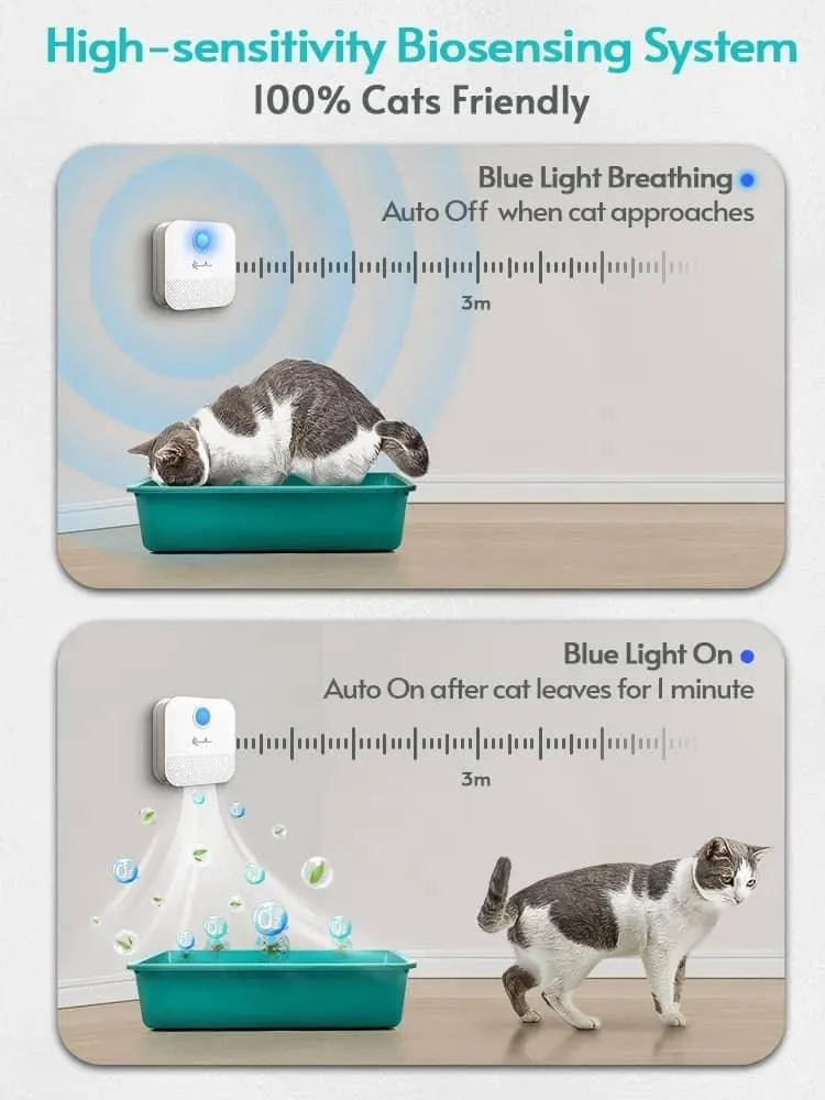 Smart Cat Odor Purifier - Freshen Up Your Pet's Toilet Area with Advanced Deodorizing Technology