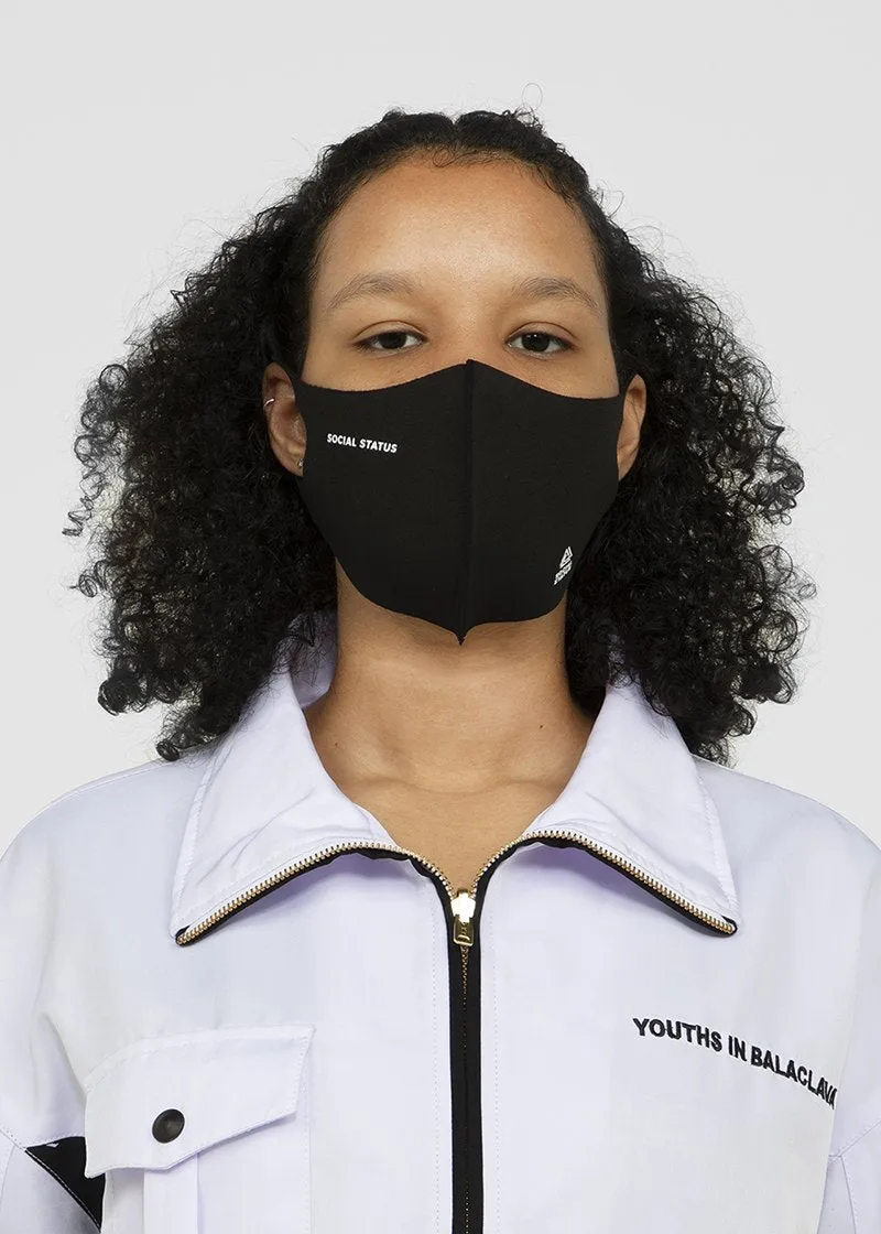 SOCIAL STATUS: EVERYDAY FACE MASK [BLACK]