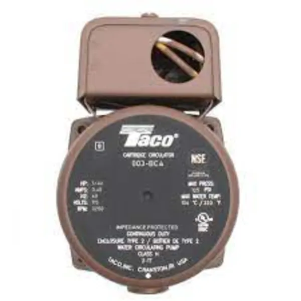 Taco 006-BC4 (1/2" Sweat) Bronze Circulator, 1/40 HP