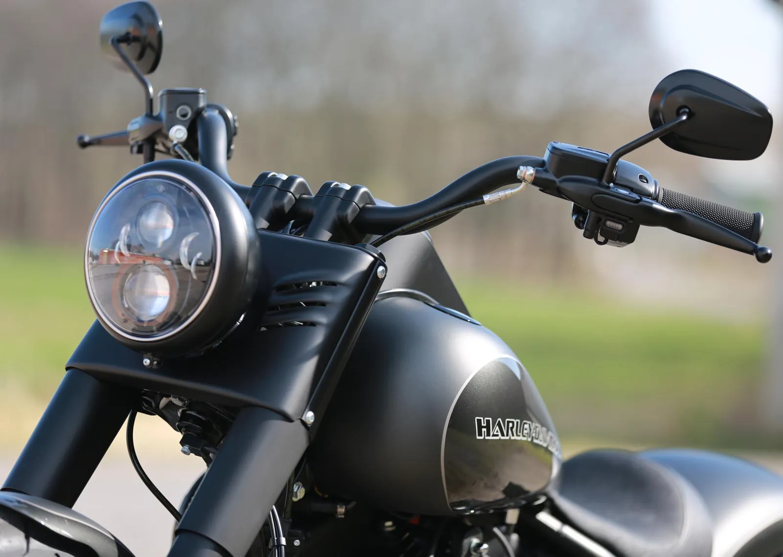Thunderbike  41-76-061 Stripe Mini LED Indicators - Black, fits Harley Sportster 2004-13