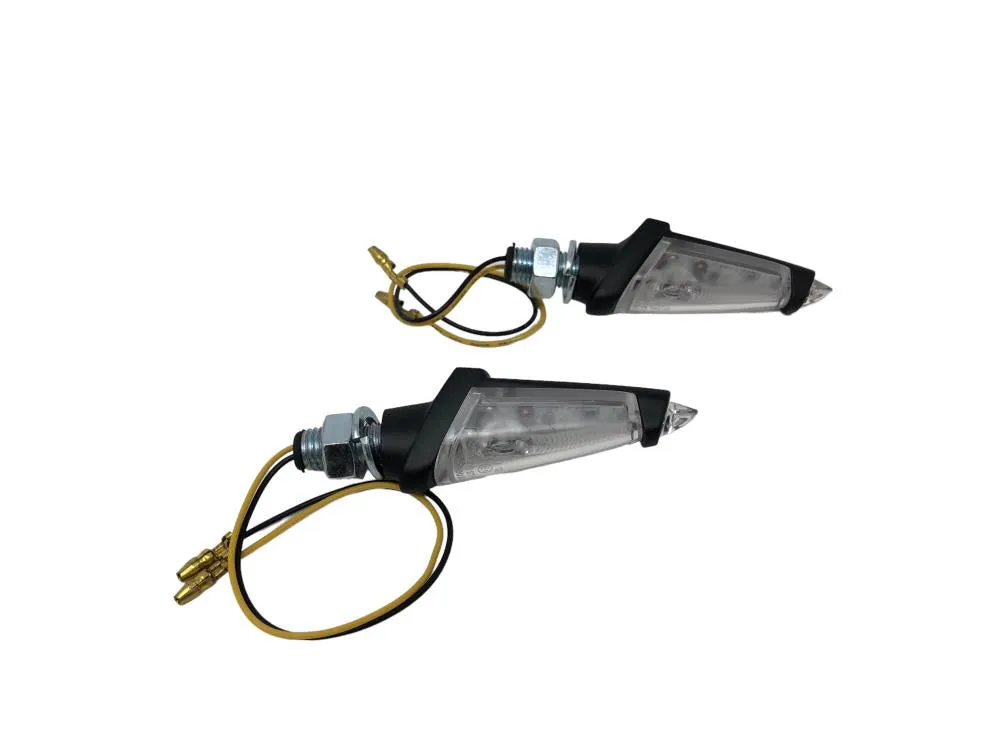 Turn Signal Set Strunk LED, Short Stem - Black - Highway Hawk H68-9297