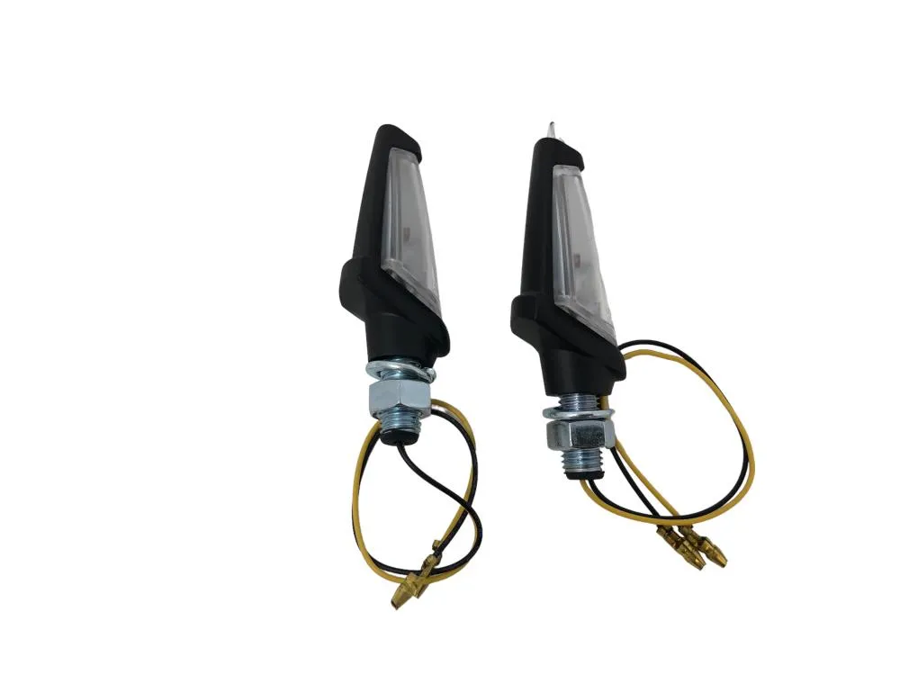 Turn Signal Set Strunk LED, Short Stem - Black - Highway Hawk H68-9297