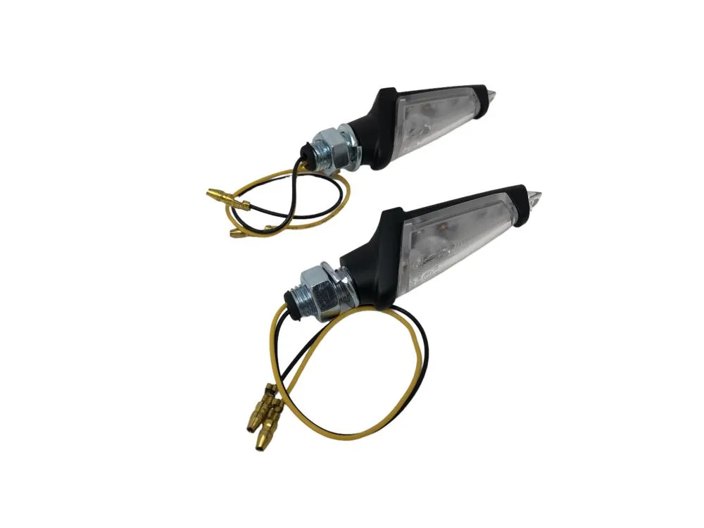 Turn Signal Set Strunk LED, Short Stem - Black - Highway Hawk H68-9297