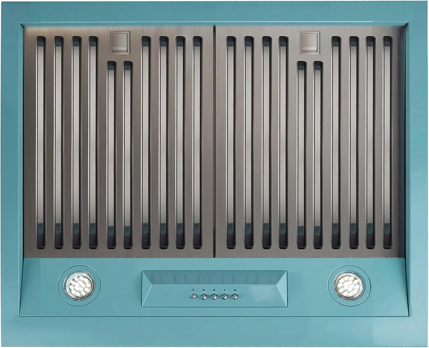 UGP-24CR RH T Classic Retro Electric Range Hood with 3 Fan Speeds and 2 LED Lights, 110-120 V, 24", Ocean Mist Turquoise