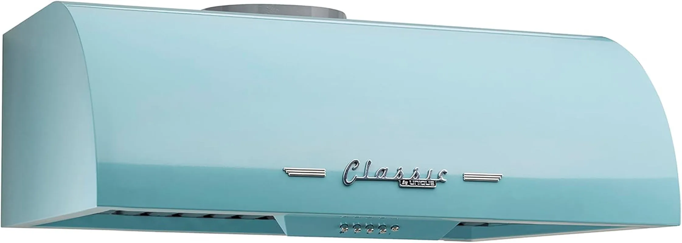 UGP-24CR RH T Classic Retro Electric Range Hood with 3 Fan Speeds and 2 LED Lights, 110-120 V, 24", Ocean Mist Turquoise