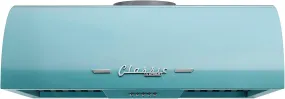 UGP-24CR RH T Classic Retro Electric Range Hood with 3 Fan Speeds and 2 LED Lights, 110-120 V, 24", Ocean Mist Turquoise