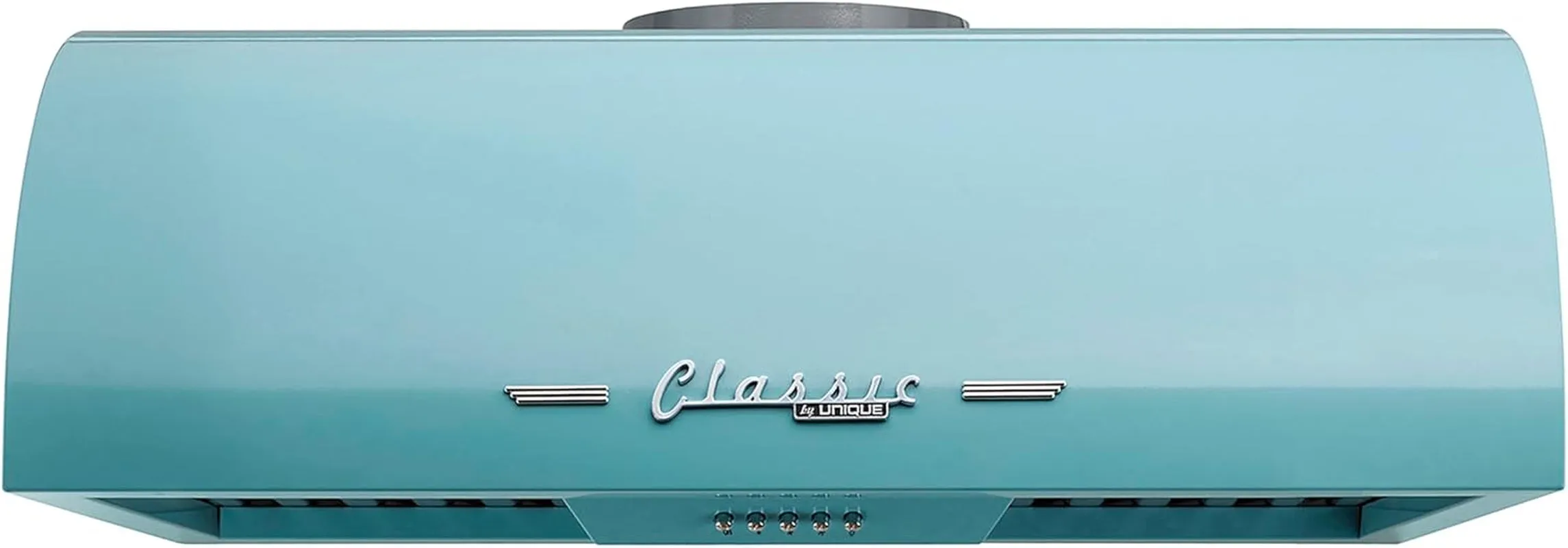 UGP-24CR RH T Classic Retro Electric Range Hood with 3 Fan Speeds and 2 LED Lights, 110-120 V, 24", Ocean Mist Turquoise