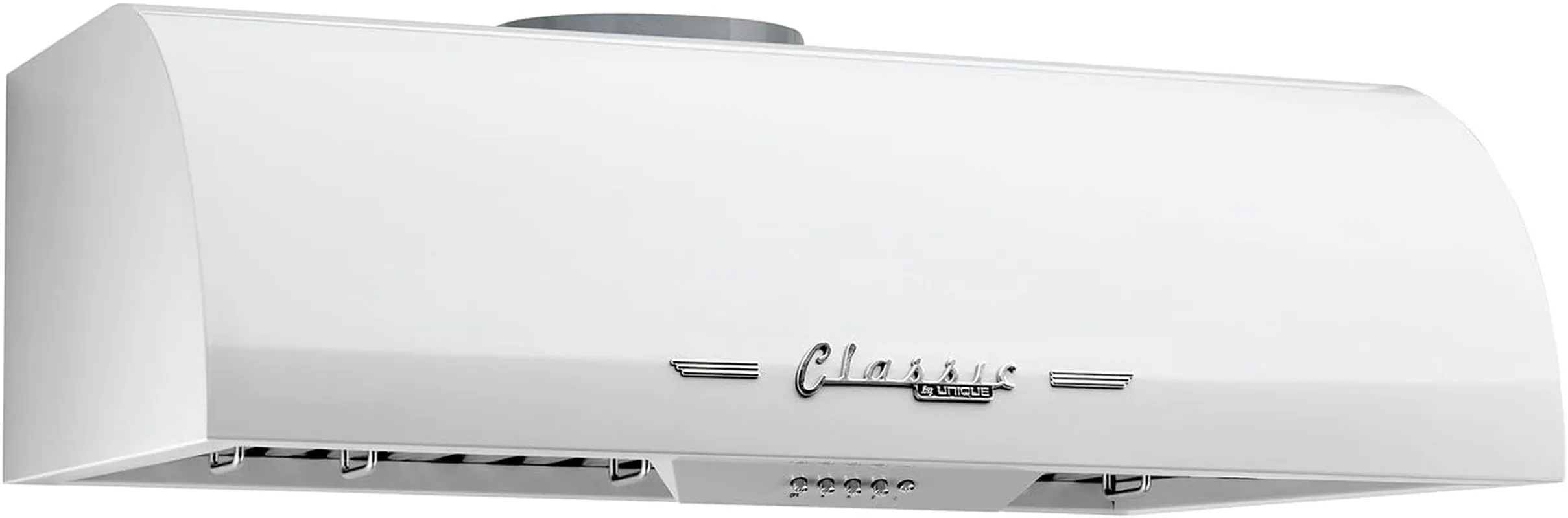 UGP-30CR RH W Classic Retro, Electric Range Hood with 3 Fan Speeds and 2 LED Lights, 110-120 V, 30", Marshmallow White