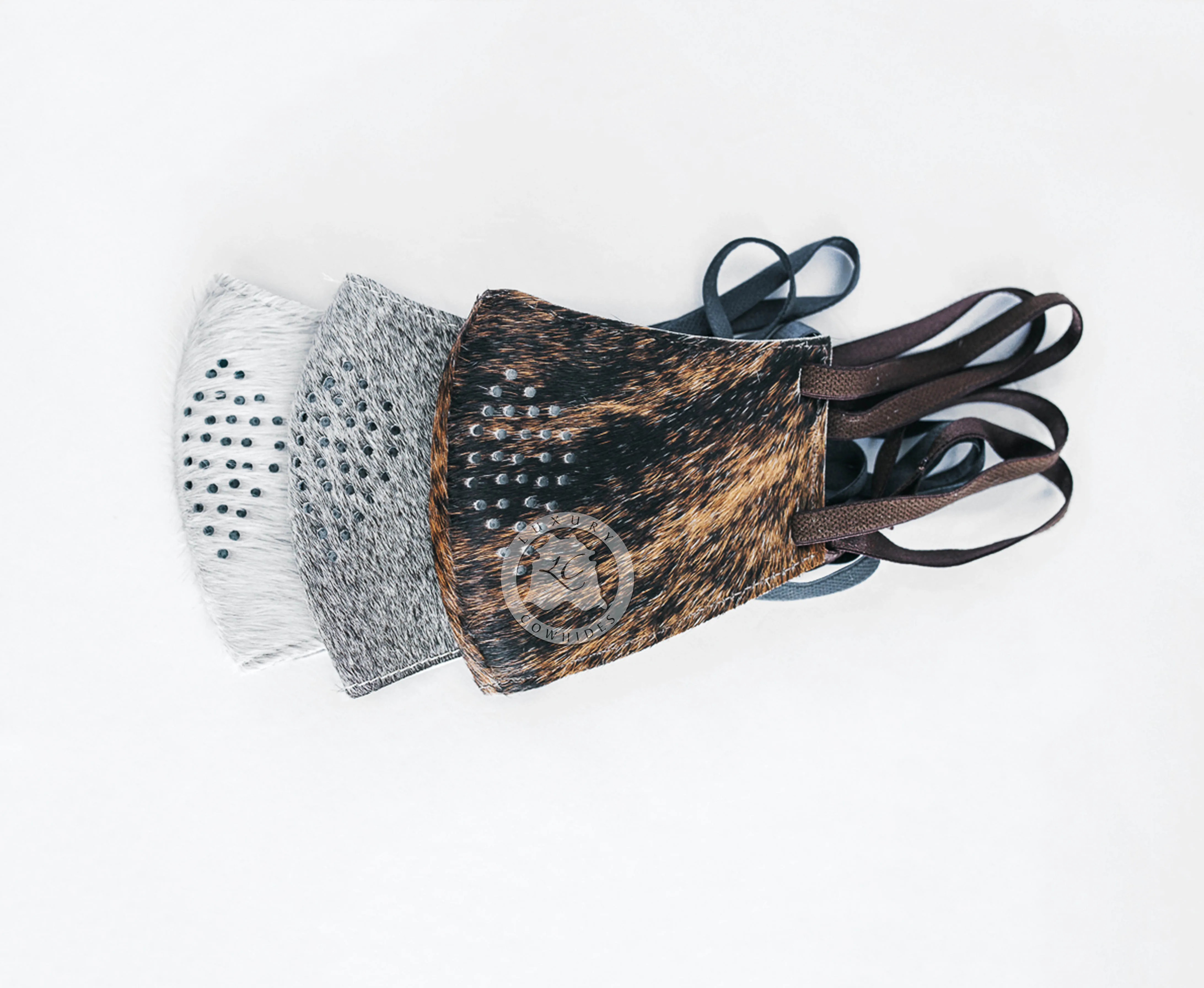 Unisex Hair On Cowhide Face Mask - 10 Filter replacements Included