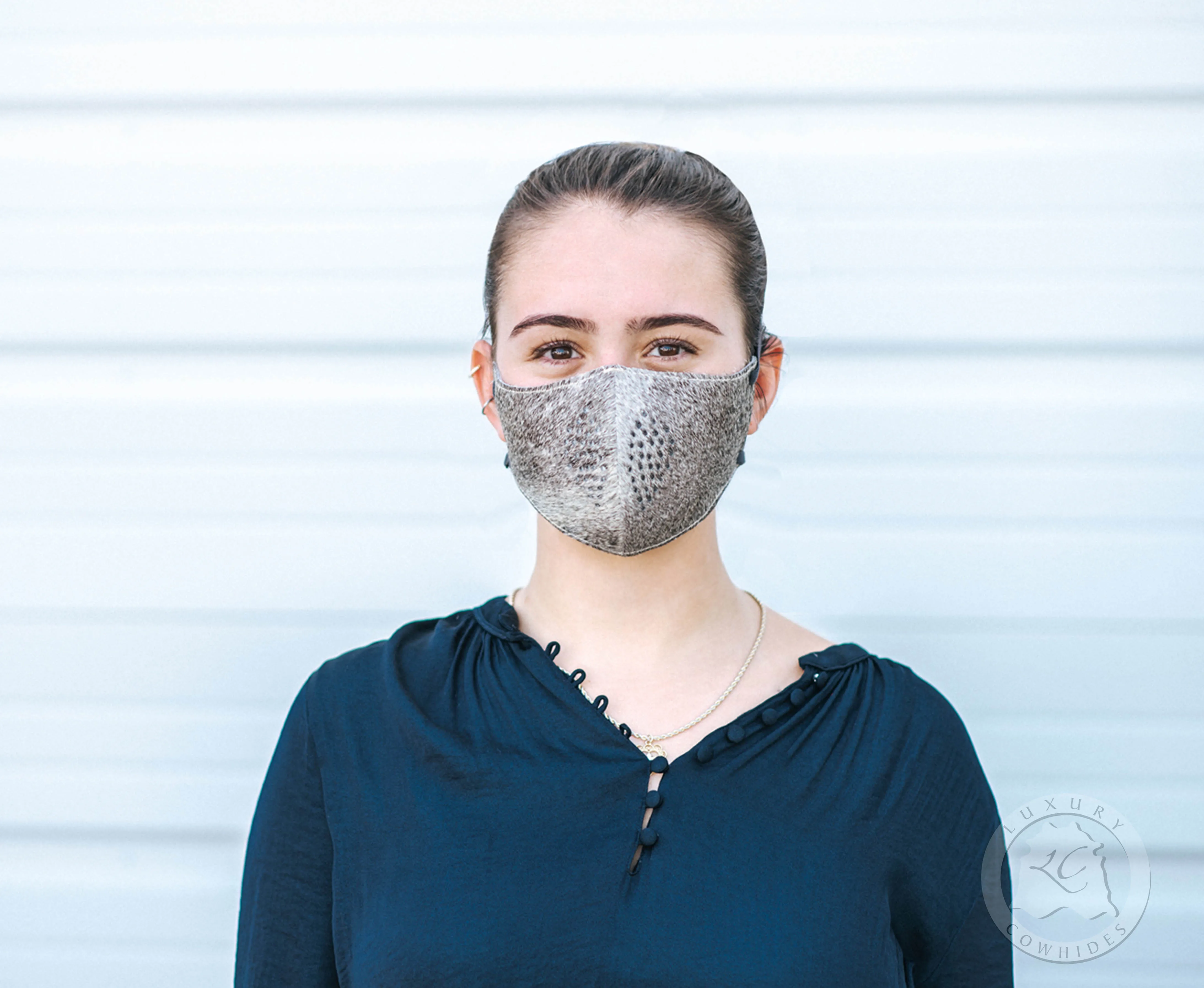 Unisex Hair On Cowhide Face Mask - 10 Filter replacements Included
