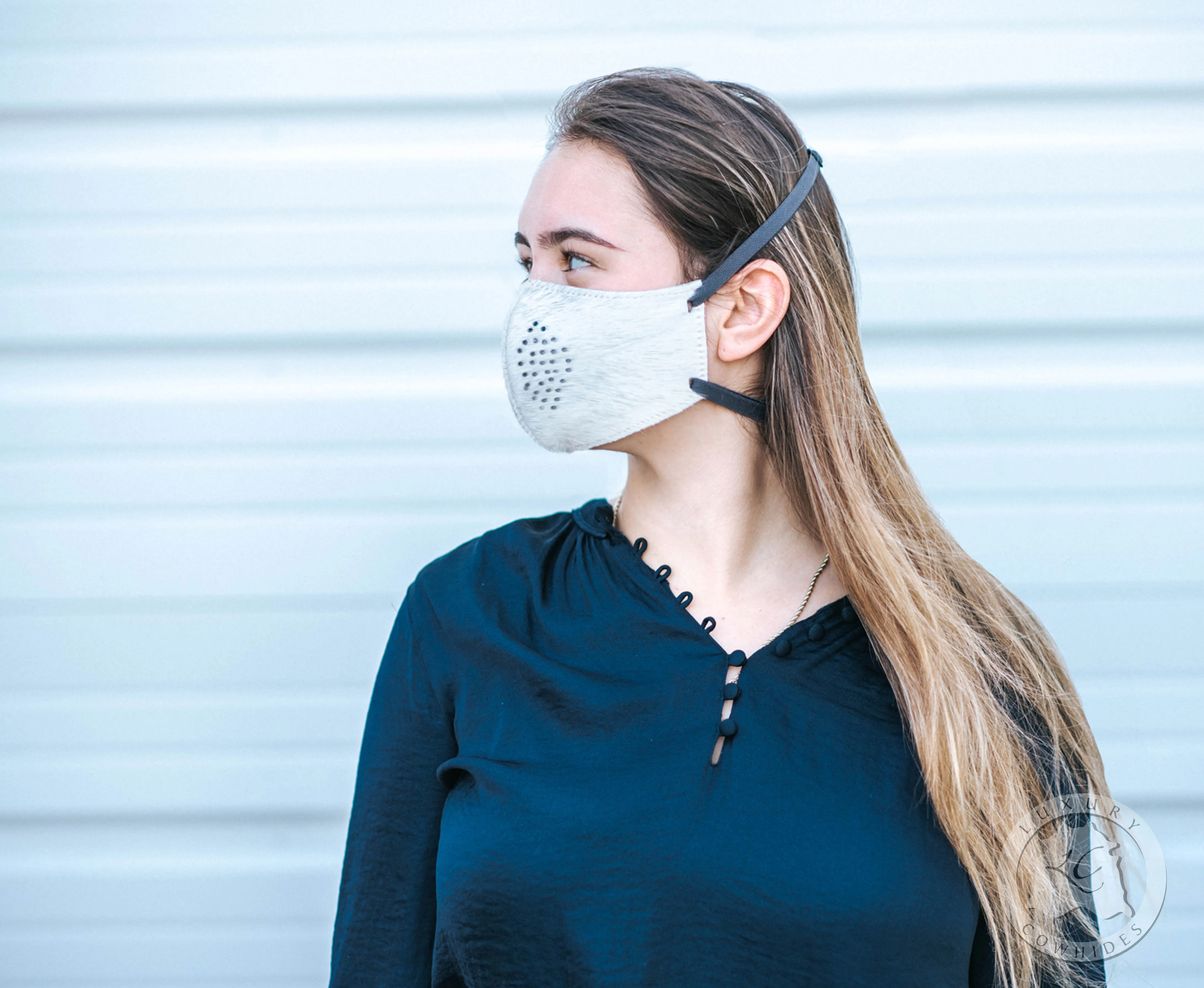 Unisex Hair On Cowhide Face Mask - 10 Filter replacements Included
