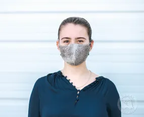 Unisex Hair On Cowhide Face Mask - 10 Filter replacements Included