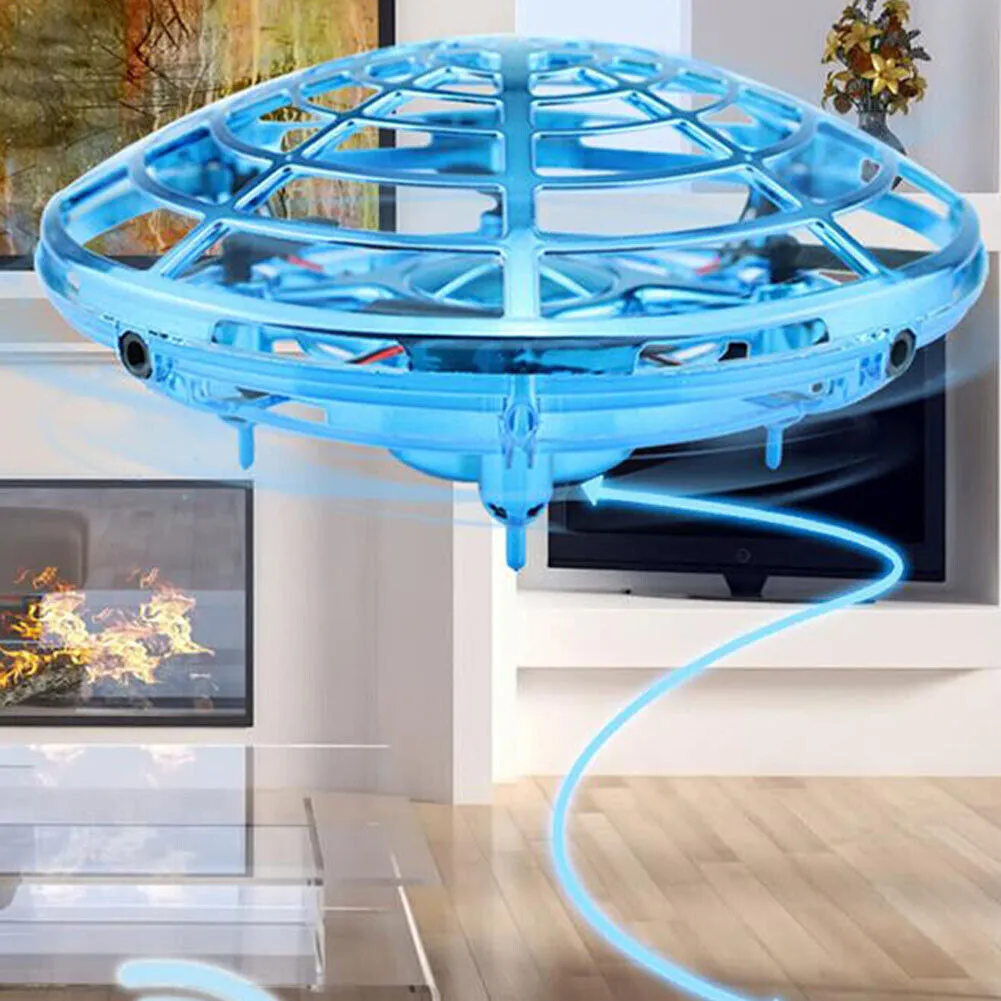 US 2 Pack UFO Drone Infrared Sensor Induction Aircraft Quadcopter Flying Toy Kid