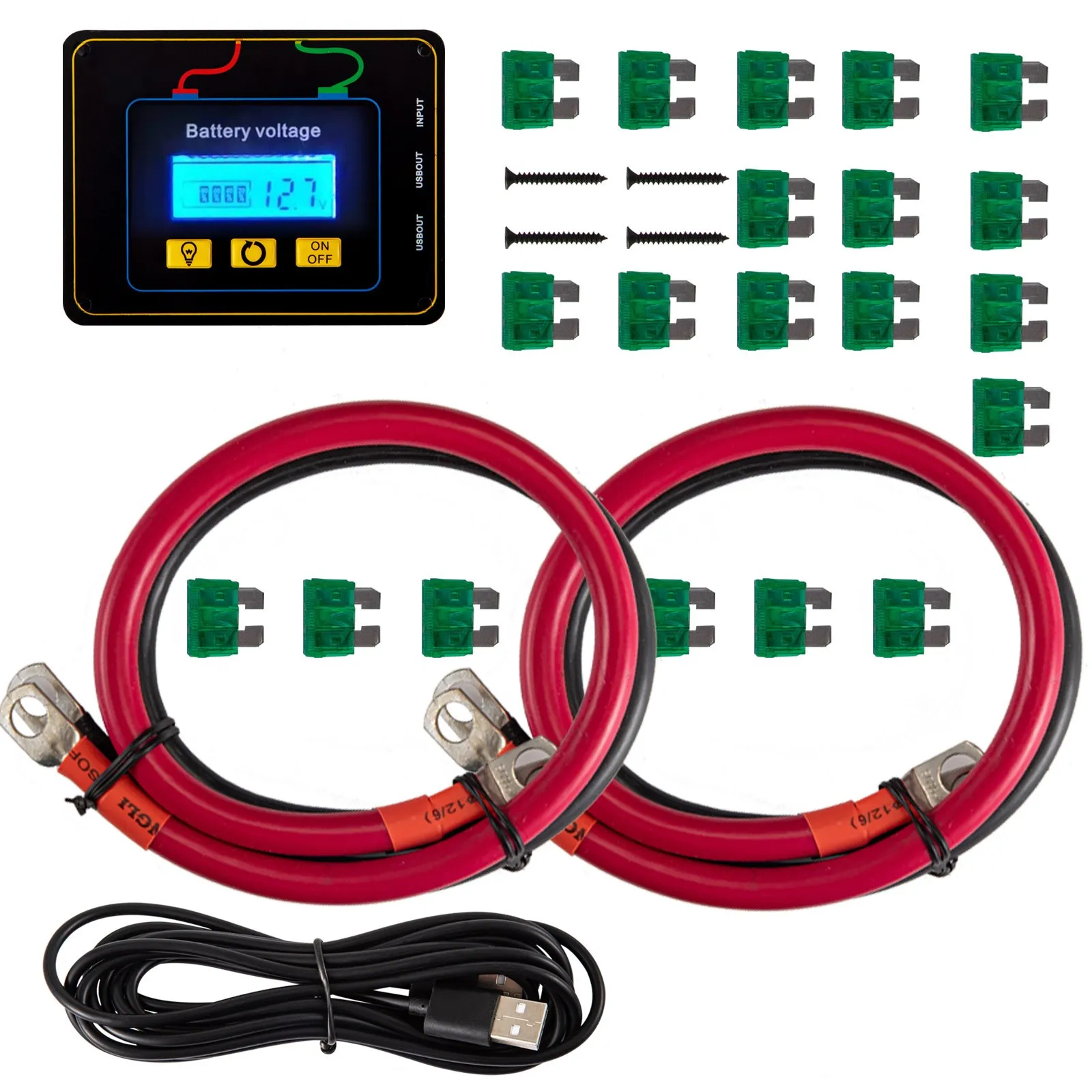 VEVOR Power Inverter, 5000W Modified Sine Wave Inverter, DC 12V to AC 120V Car Converter with LCD Remote Controller