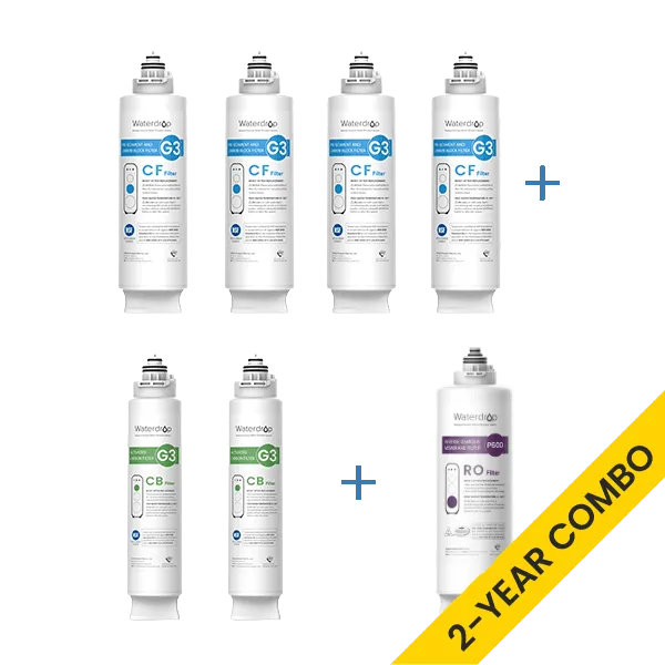 Waterdrop G3P600 RO System Replacement Filters Set - 600 GPD