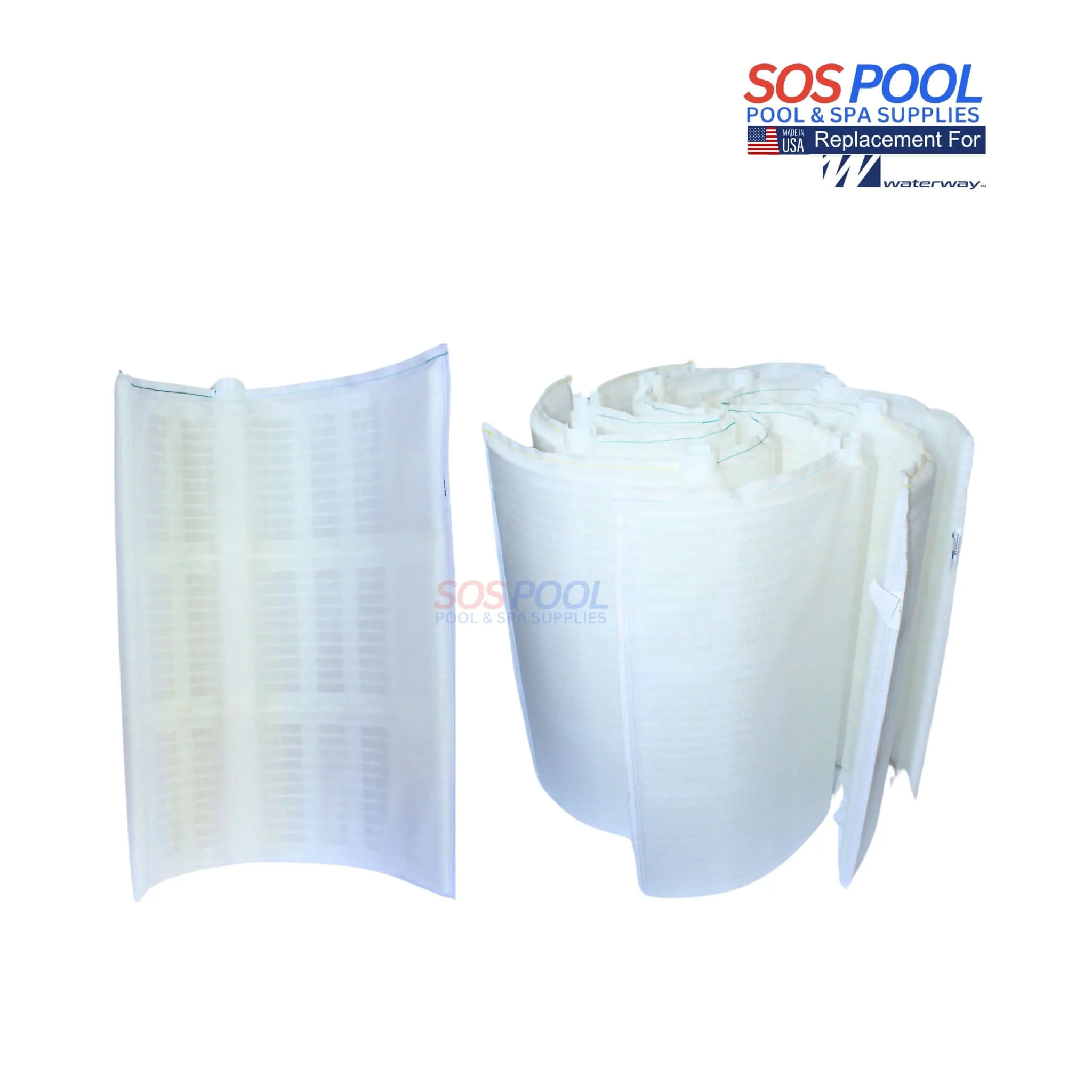 Waterway Crystal Water 36 sq. ft DE Filter Replacement Grids | 7 Large & 1 Partial | Made in USA | FS-2003