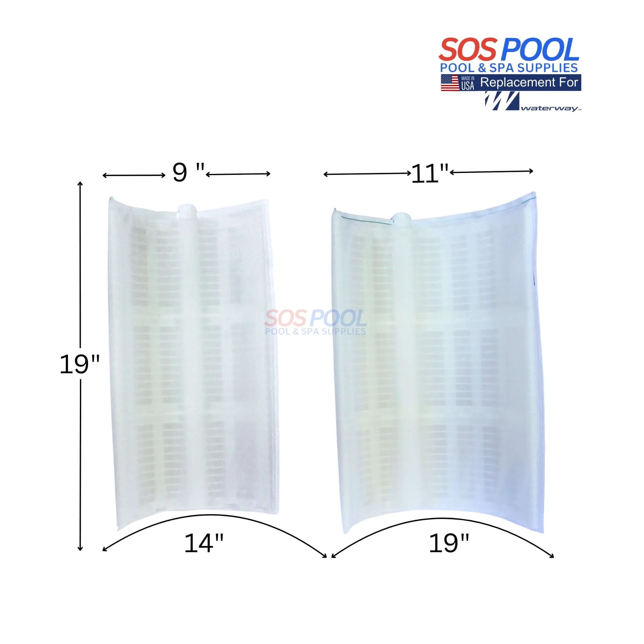 Waterway Crystal Water 36 sq. ft DE Filter Replacement Grids | 7 Large & 1 Partial | Made in USA | FS-2003