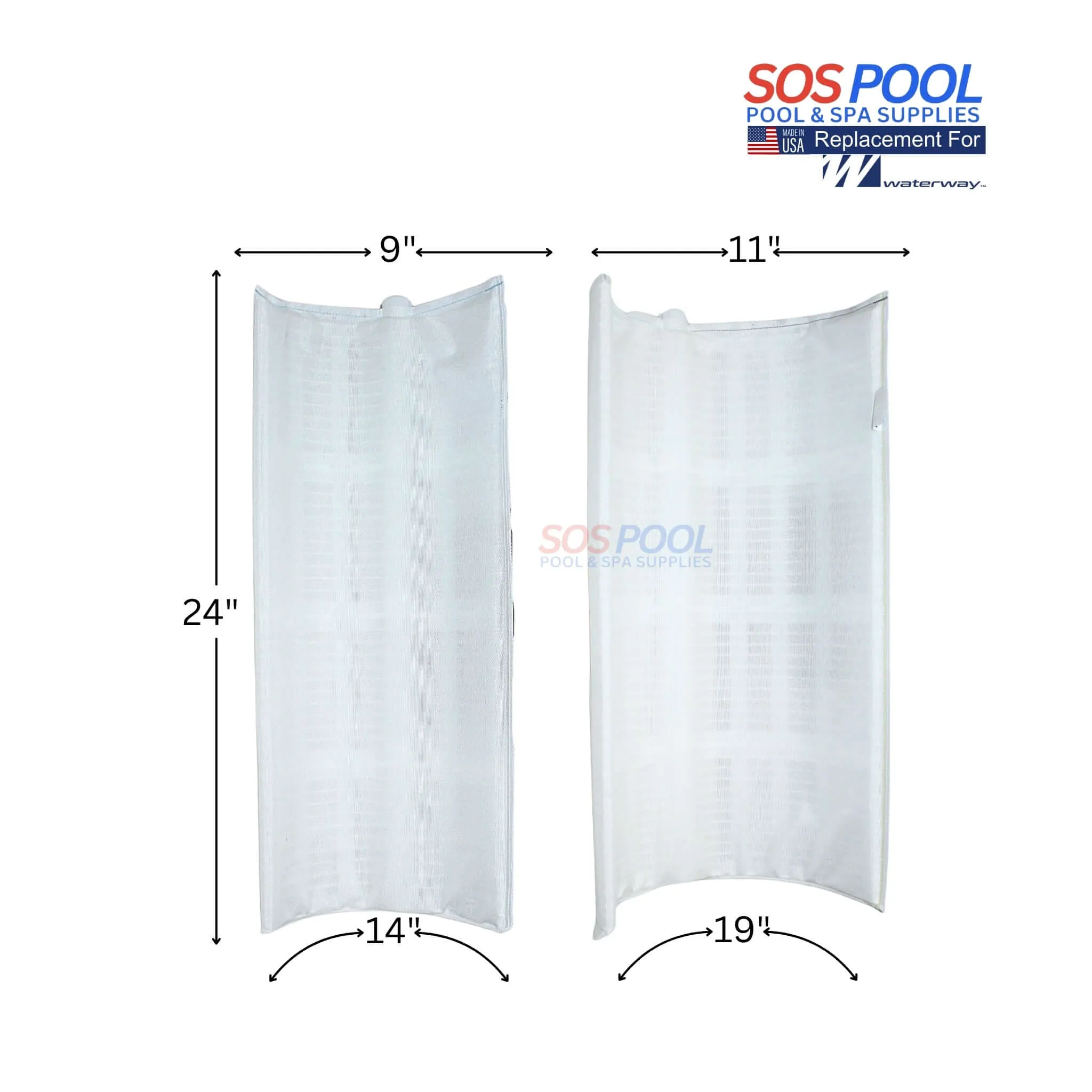 Waterway Crystal Water 48 sq. ft DE Filter Replacement Grids | 7 Large & 1 Partial | Made in USA | FS-2004