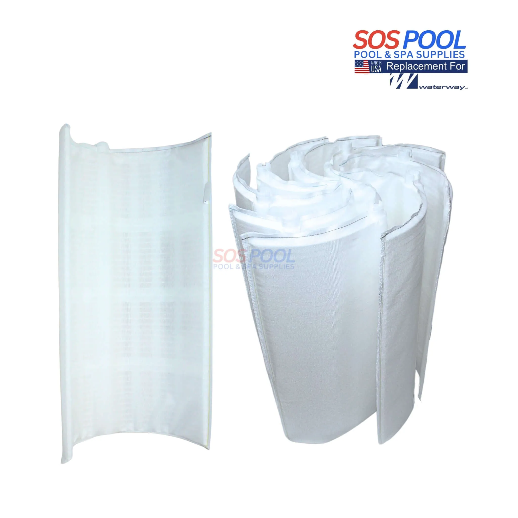 Waterway Crystal Water 48 sq. ft DE Filter Replacement Grids | 7 Large & 1 Partial | Made in USA | FS-2004
