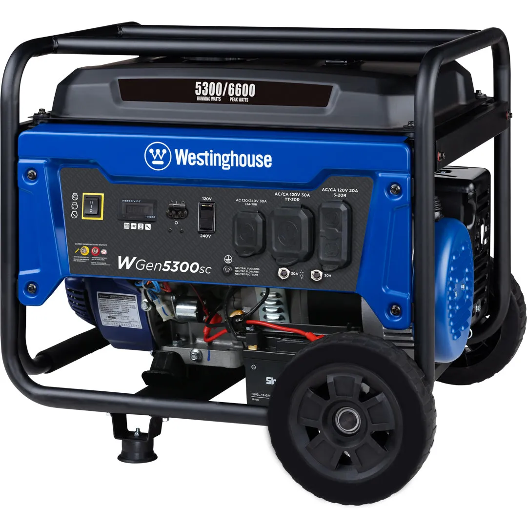 WGen5300sc Generator with CO Sensor
