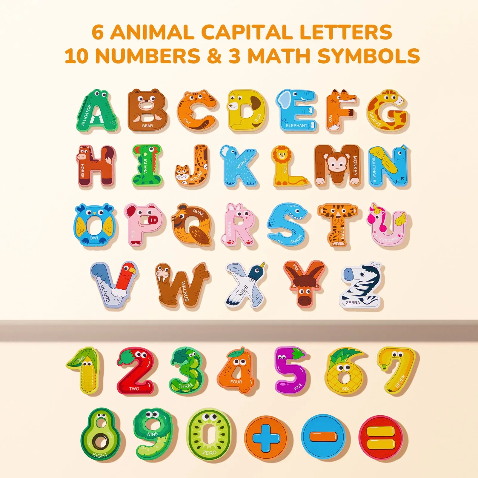 Wooden Thick Alphabet Magnets