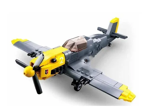 WW2 BF-109 Aircraft Building Bricks Toy Plane Set