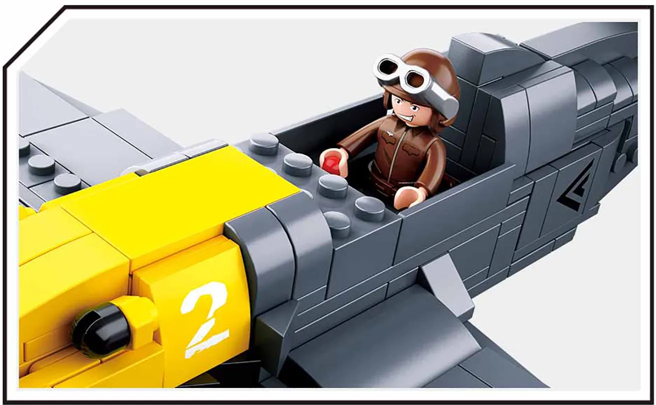 WW2 BF-109 Aircraft Building Bricks Toy Plane Set