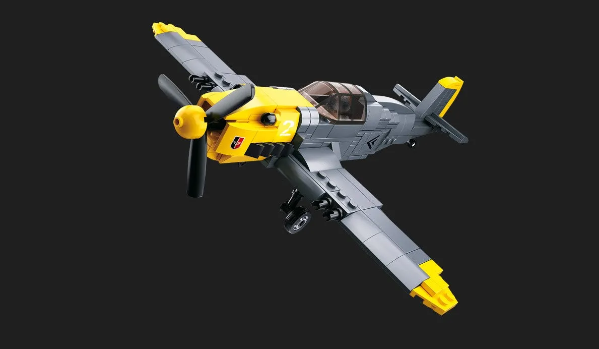 WW2 BF-109 Aircraft Building Bricks Toy Plane Set