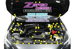 ZSPEC "Stage 3" Dress Up Bolts® Fastener Kit for '18-24 Subaru CrossTrek, Titanium